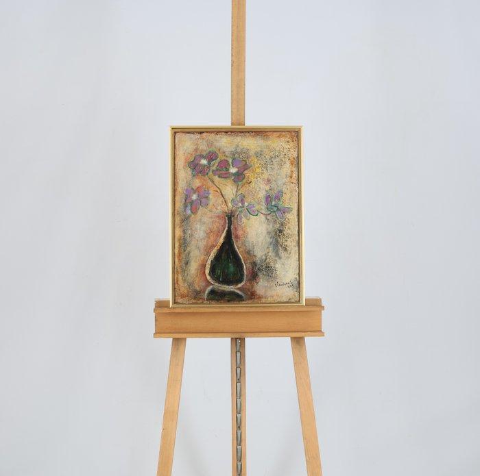 Len Bombeeck-Landzaat (1917-2000) - Vaasje met bloemen, Antiek en Kunst, Kunst | Schilderijen | Klassiek