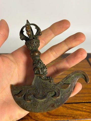 Phurba, Vajra en poignard - Bronze - Tibet - XXe siècle