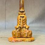 Tafellamp - Hout, Italiaans ambacht uit de middeleeuwen, Antiek en Kunst