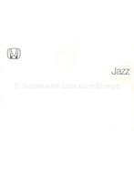 2002 HONDA JAZZ INSTRUCTIEBOEKJE NEDERLANDS