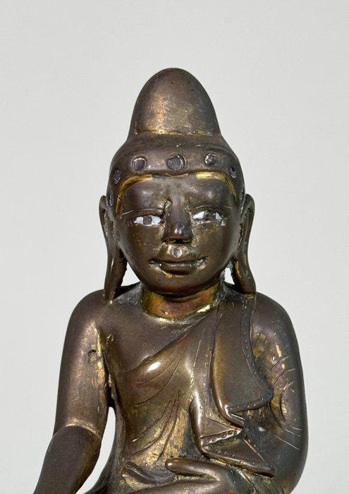 Figuur - Burmese seated buddha - Brons - Myanmar/Birma, Antiek en Kunst, Antiek | Overige Antiek