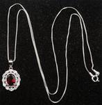 Grenat - Argent, Grenat - Collier de foi - Médaillon grenat