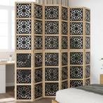 vidaXL Kamerscherm met 6 panelen massief paulowniahout bruin, Verzenden