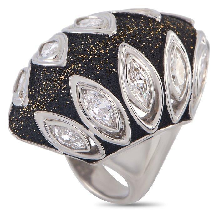 Ring Platina, Platina 2,43ct diamant statement ring -, Handtassen en Accessoires, Ringen