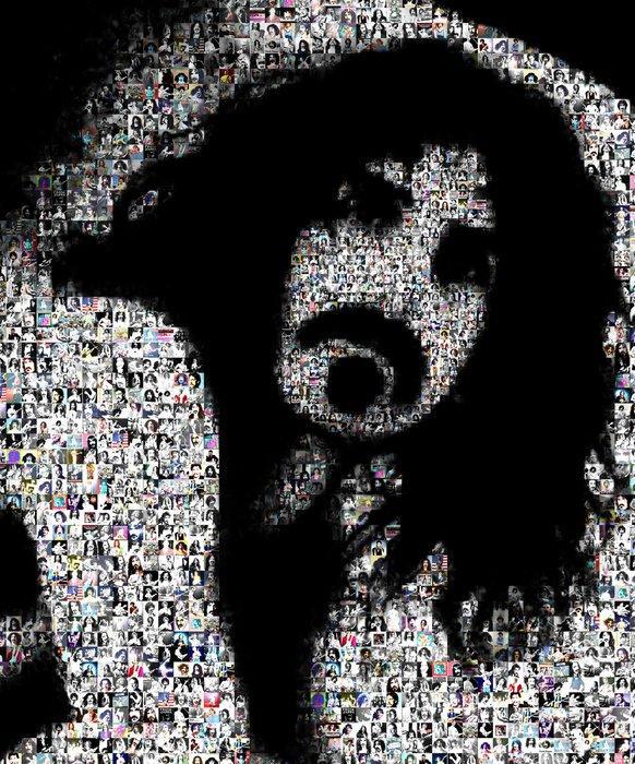 David Law - Crypto Frank Zappa II - Format XL 50x75, Antiek en Kunst, Kunst | Designobjecten