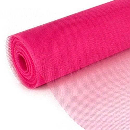 Decomesh Cerise Pink 50 cm 25 meter voor kransen en inpakken, Hobby & Loisirs créatifs, Bricolage