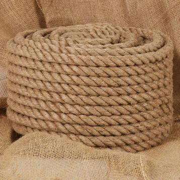 vidaXL Touw 25 m lang 24 mm dik jute, Verzenden