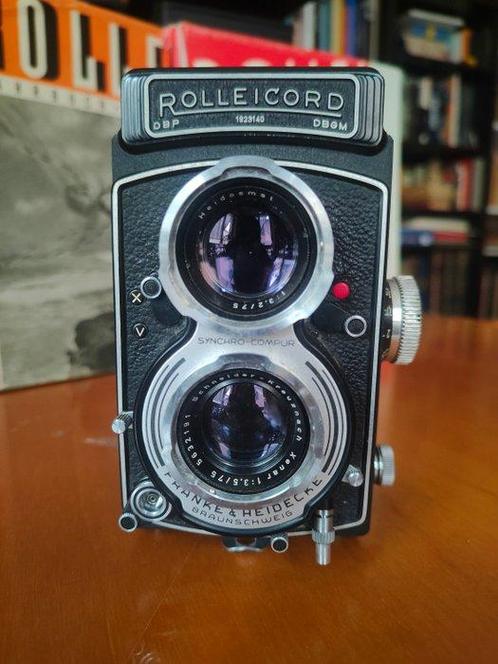 Rollei Rolleicord V + due libri fotografici della Rollei, Audio, Tv en Foto, Fotocamera's Analoog