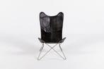 Chaise longue - papillon - Acier, Cuir, Antiek en Kunst