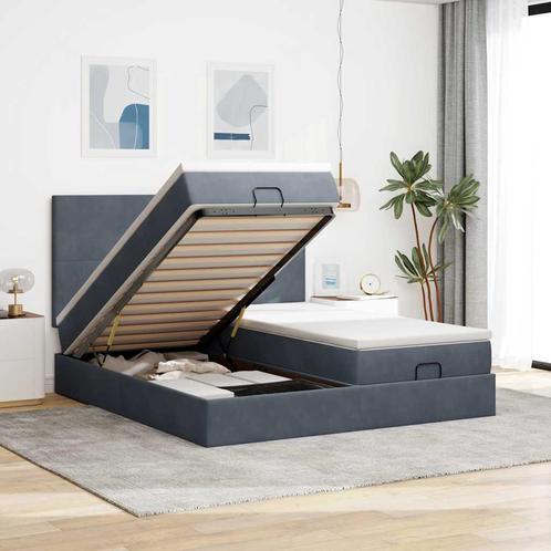 vidaXL Ottoman bed met matrassen 160x200cm fluweel, Huis en Inrichting, Slaapkamer | Bedden, Nieuw, Verzenden