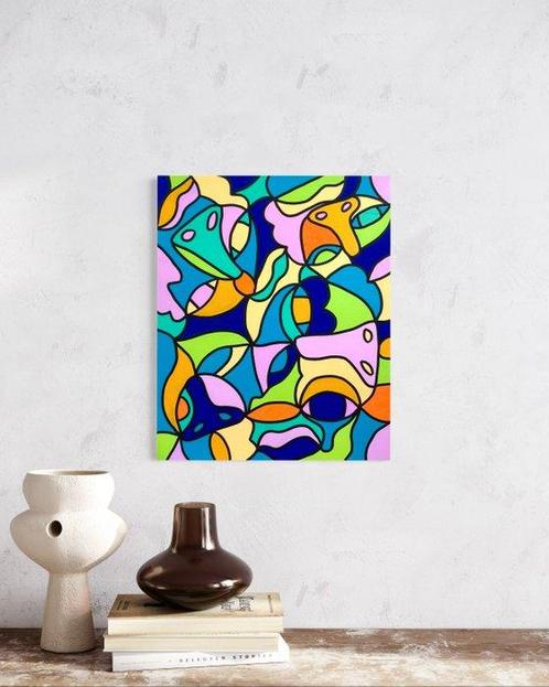 Sad monsters club - L’éveil des formes, Antiek en Kunst, Kunst | Schilderijen | Modern