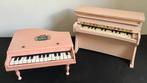 naamloos - Speelgoed -2 pianos in roze gelakt hout -, Antiquités & Art, Curiosités & Brocante