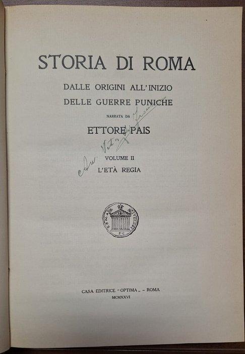 Ettore Pais - Storia di Roma - 1925-1926, Antiek en Kunst, Antiek | Boeken en Manuscripten