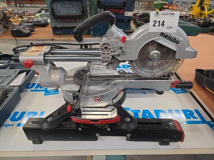 elektrische verstek afkortzaagmachine Metabo KGS.., Zakelijke goederen, Machines en Bouw | Metaalbewerking, Ophalen