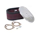 K&N carburateur luchtfilter ovaal klein passend voor Weber 4, Autos : Pièces & Accessoires, Moteurs & Accessoires, Verzenden