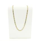 Bicolor gouden marineschakel ketting; Heren, Handtassen en Accessoires, Kettingen, Ophalen of Verzenden, Gebruikt, Overige kleuren