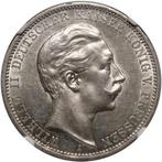 Duitsland. Wilhelm II. 3 Mark 1912 / A Prussia - NGC AU 58