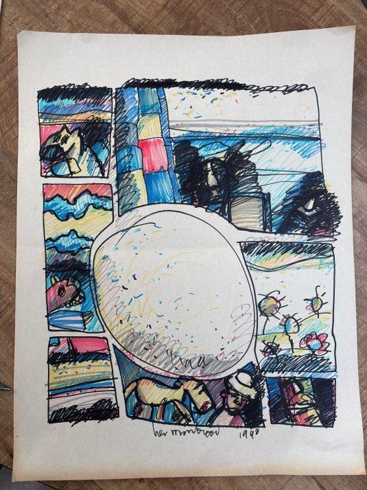 Herman Brood (1946-2001) - Untiteld, Antiek en Kunst, Kunst | Designobjecten