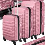 KESSER® Reiskofferset - 3-delig - ABS- Kofferset - Roze, Kleding | Dames, Verzenden, Nieuw