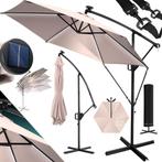 KESSER® Zweefparasol met voet - LED - Ø3.5m - 360° Draaibaar, Tuin en Terras, Verzenden, Nieuw