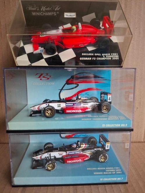 Minichamps 1:43 - Modelauto (3) - Dallara Mugen Honda/Opel, Hobby en Vrije tijd, Modelauto's | 1:5 tot 1:12
