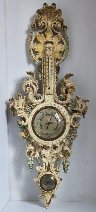 Aneroid barometer - Kunststof of hars - Italiaans, Antiek en Kunst, Curiosa en Brocante