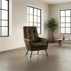 Leren fauteuil Proud, Huis en Inrichting, Fauteuils, Nieuw, Ophalen of Verzenden, 75 tot 100 cm, Industrieel, Modern