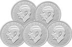 5 Troy Ounce - Zilver .999 - Britannia 2026 - 155,5 gram -, Postzegels en Munten, Edelmetalen en Baren