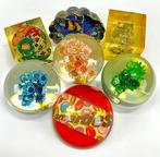 Decoratief ornament (7) - 7 Fermacarte in Lucite Ambra –