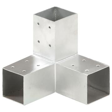 vidaXL Paalverbinding Y-vorm 71x71 mm gegalvaniseerd metaal, Tuin en Terras, Palen, Balken en Planken, Verzenden, Nieuw