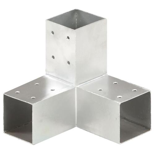 vidaXL Paalverbinding Y-vorm 71x71 mm gegalvaniseerd metaal, Tuin en Terras, Palen, Balken en Planken, Nieuw, Verzenden