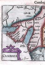 Inde - Gujarat; Bertius - Cambaia - 1618, Nieuw