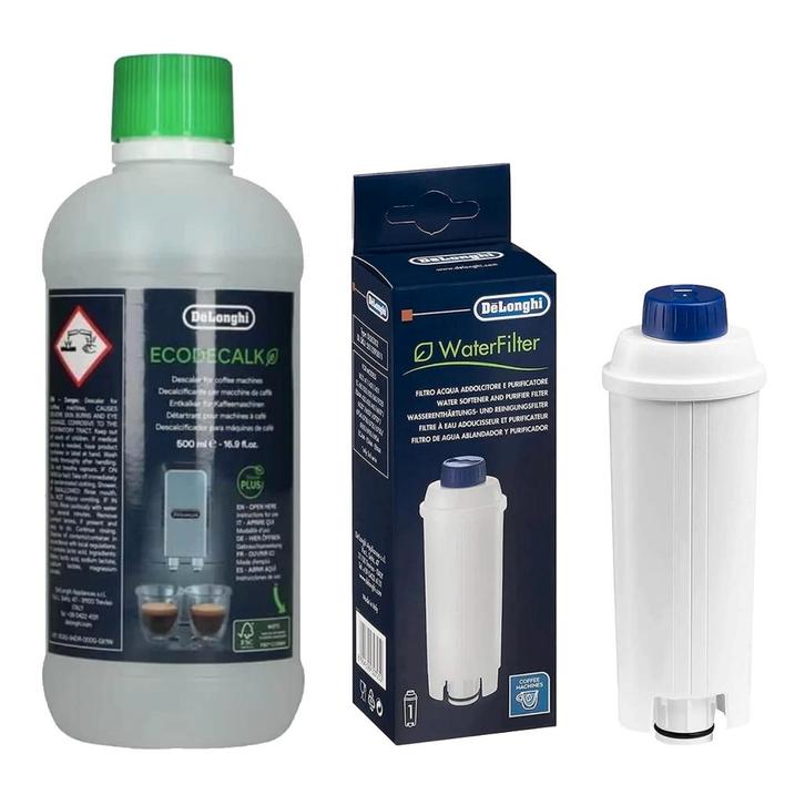 Delonghi Onderhoudsset DLSC002 Waterfilter + DLSC500, Elektronische apparatuur, Koffiemachine-accessoires, Verzenden