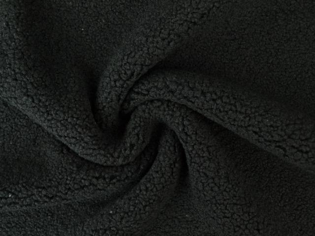 10 meter teddy bont - zwart - Bouclé stoffen, Hobby en Vrije tijd, Stoffen en Lappen, 120 cm of meer, 200 cm of meer, Zwart, Nieuw