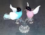 Murano - Miniatuur figuur - Couple de colombes - Muranoglas