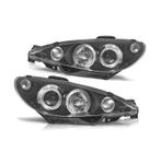 PHARES PEUGEOT 206 98-08 ANGEL EYES CCFLFOND NOIR H4 OEM, Verzenden, Nieuw