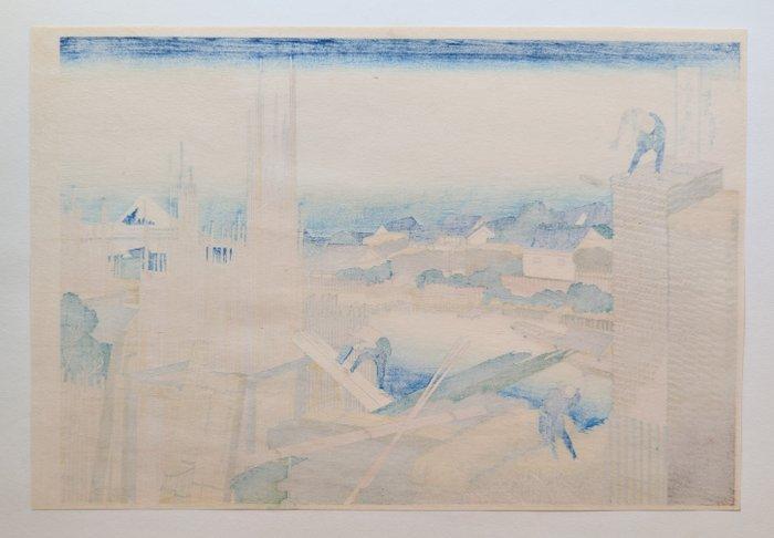 Katsushika Hokusai Uitzicht op Tatekawa bij Honjo - 36, Antiek en Kunst, Antiek | Overige Antiek