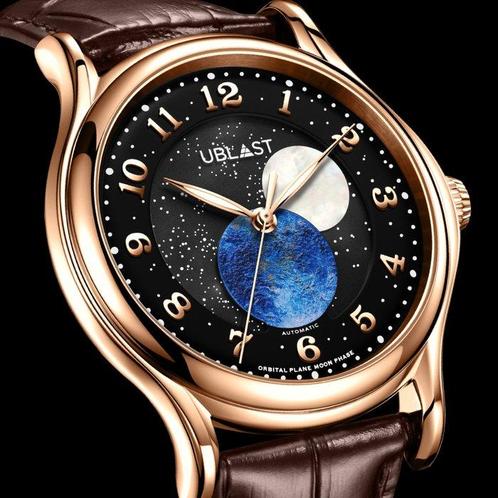 Ublast - Orbital Plane - Automatic Moon Phase -, Handtassen en Accessoires, Horloges | Heren