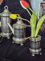 Daalderop - Koffie- en theeservies (6) - art deco - Tin - 6, Antiek en Kunst, Curiosa en Brocante