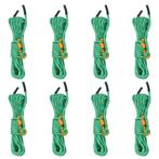 vidaXL Tentscheerlijnen met spanners 8 st reflecterend 4 m 4, Caravans en Kamperen, Verzenden, Nieuw