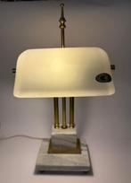 Hand blown Classic Lamps - Bankierslamp - Marmer, Messing,