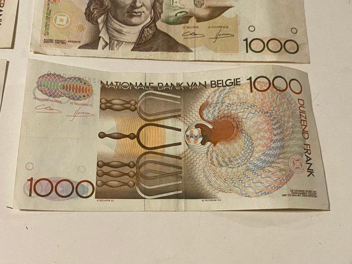 België. - 5 x 1000 Francs ND (1980-96) - Pick 144 (Zonder, Postzegels en Munten, Bankbiljetten | Europa | Niet-Eurobiljetten