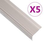 vidaXL Trapneuzen L-vormig 5 st 100 cm aluminium, Doe-het-zelf en Bouw, Verzenden, Nieuw