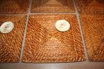 Onderbord (6) - Rattan - plus 6 mini bordjes