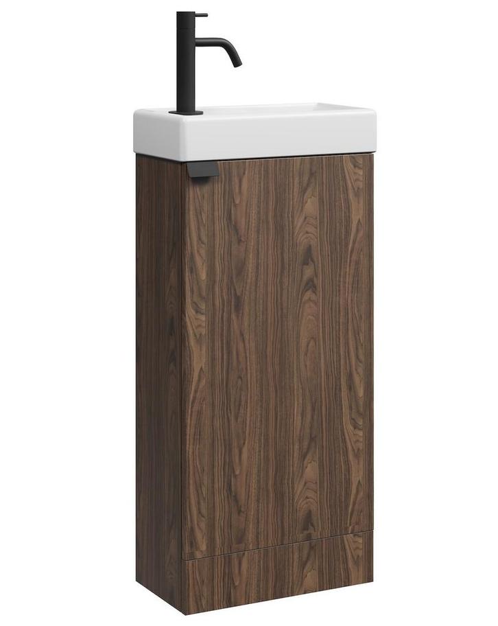 Toiletmeubel Orion 40 x 22 cm Walnoot Bruin Fonteinmeubel, Doe-het-zelf en Bouw, Sanitair, Nieuw, Verzenden