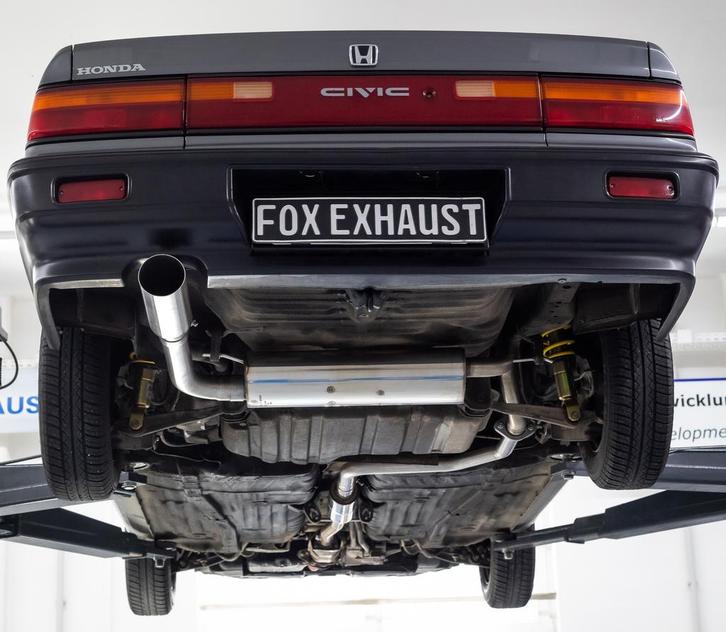 FOX Honda Civic 4 - ED3 einddemper dwars - 1x100 Type 10 lin, Auto-onderdelen, Uitlaatsystemen, Nieuw, Verzenden