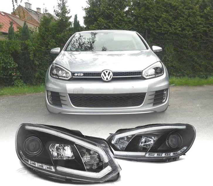 PHARES VOLKSWAGEN VW GOLF 6 08-12 TUBE LIGHT FOND NOIR, Auto-onderdelen, Verlichting, Verzenden