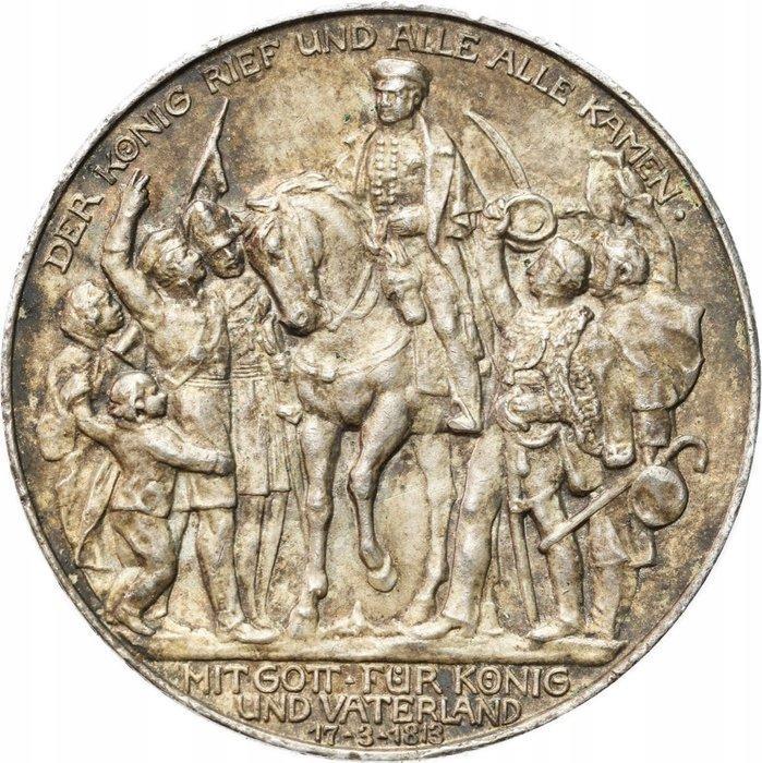 Duitsland, keizerrijk Wilhelm II. 3 Mark 1913 - 100th, Postzegels en Munten, Munten | Europa | Niet-Euromunten