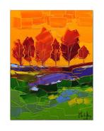 Caroline Mandrafina - Pfleger  Un soir au crépuscule, Antiek en Kunst