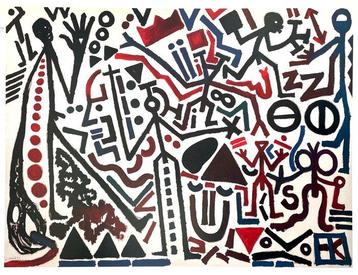 ② A.R. Penck (after) - Die Zufunkt Des Emigranten - Offset — Kunst